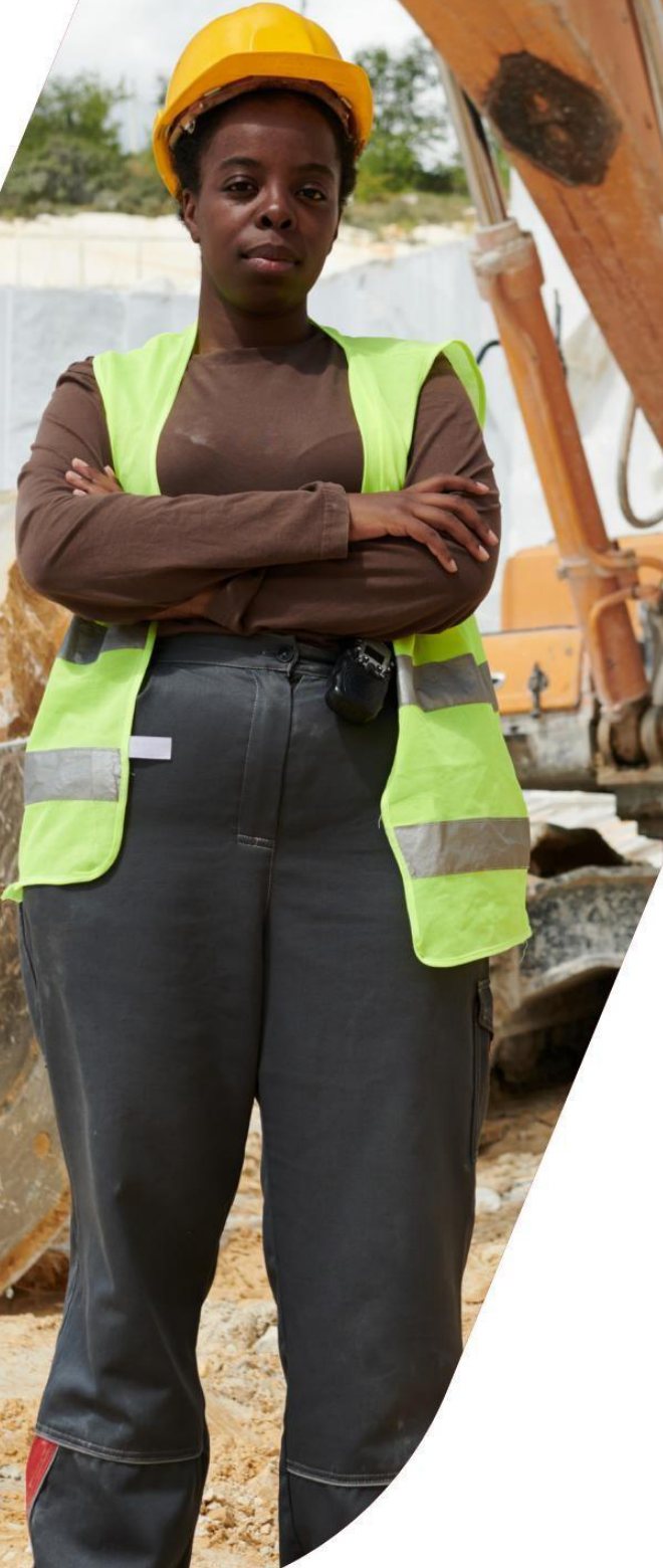 Ingénieure sur un site minier